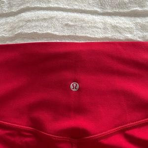 Red Lululemon Align Leggings
